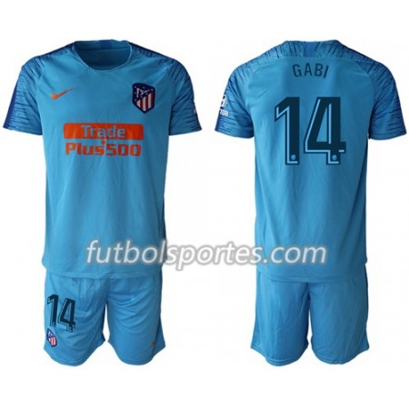 Camisetas Atlético Madrid Gabi 14 Niño Segunda Equipacion 2018/2019